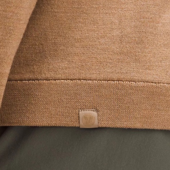 Mens LuLuLemon New Venture Crewneck Sweater in Heathered Ceramic Brown Small - Picture 8 of 10